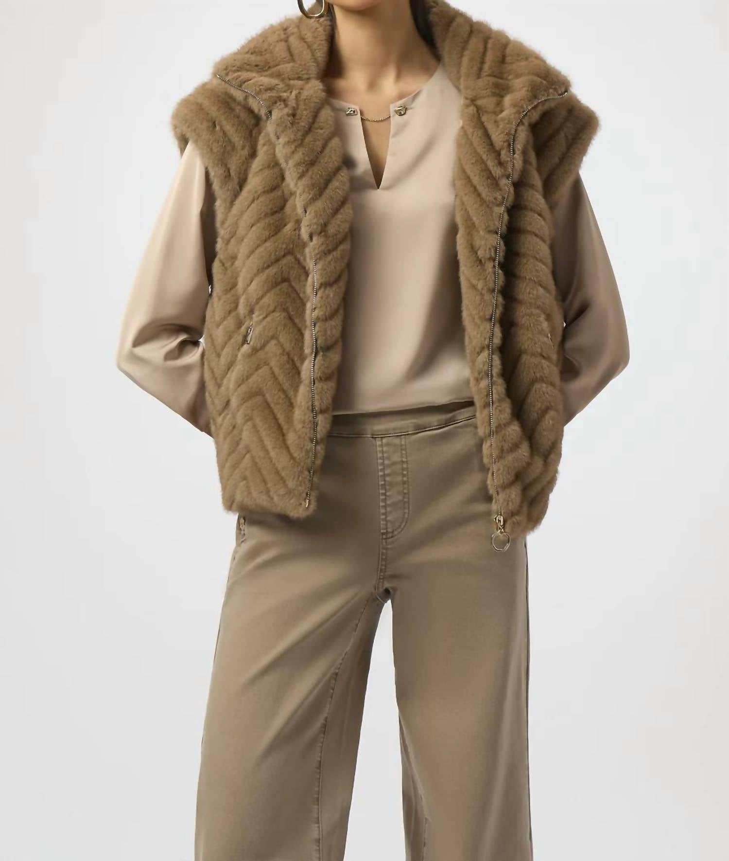 Joseph Ribkoff - Faux Fur Vest