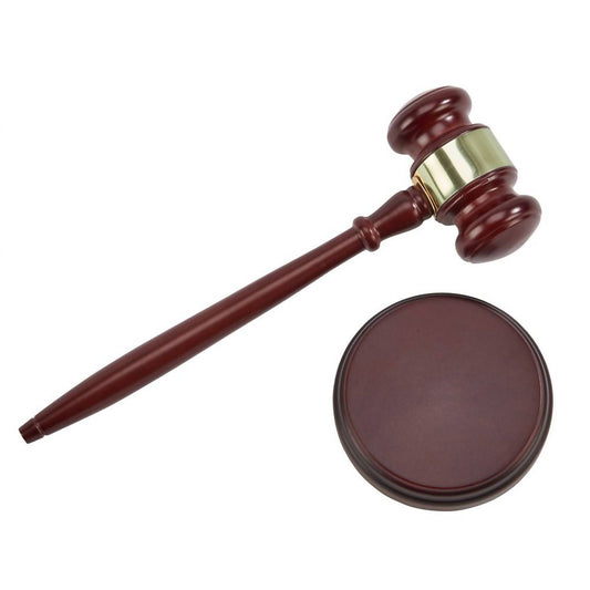 Creative Gifts International - Wood Gavel & Round Block