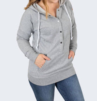 Michelle Mae - Hailey Button Snap Hoodie