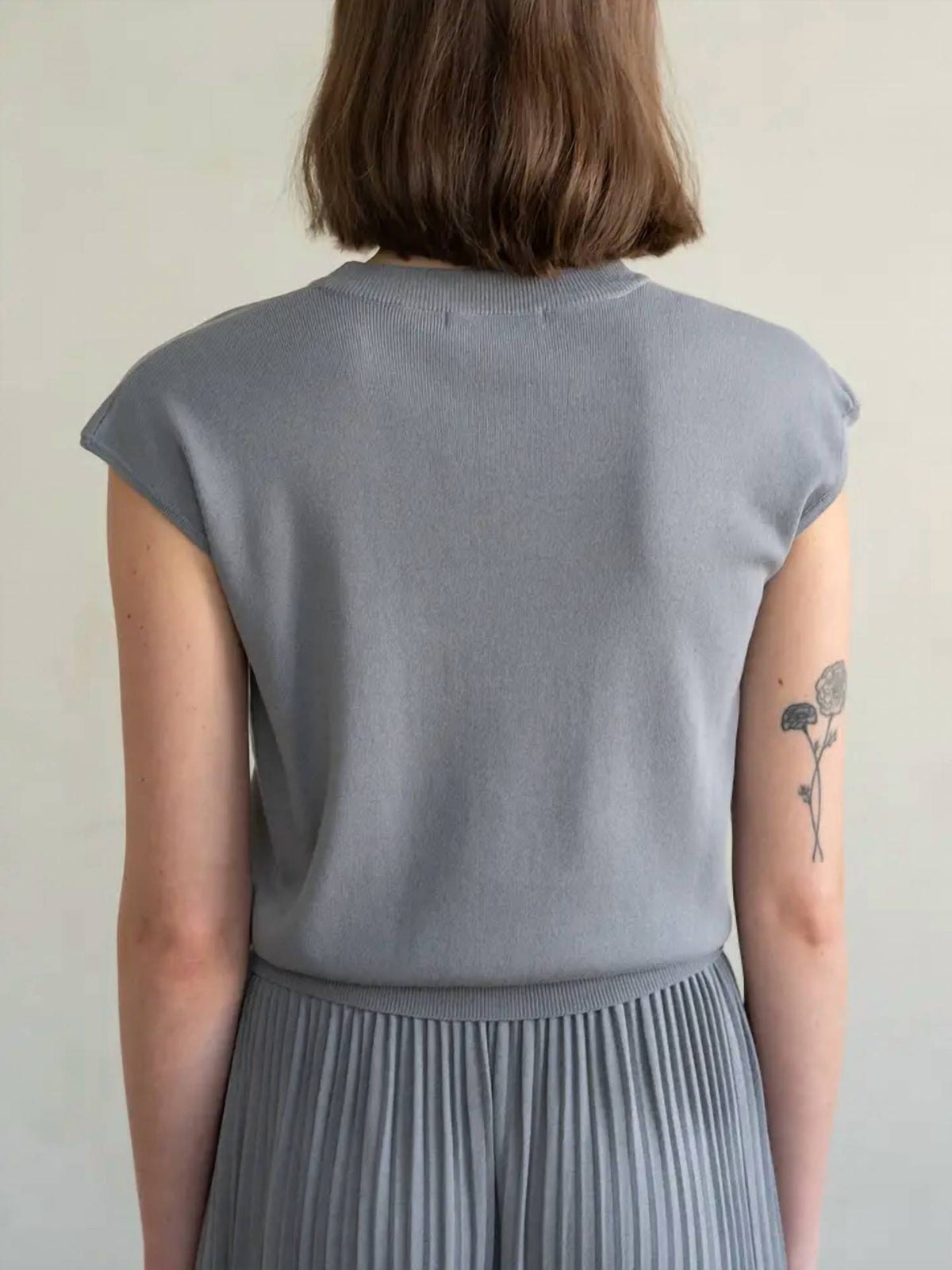 Elle Grey - Crew Neck Knitted Top