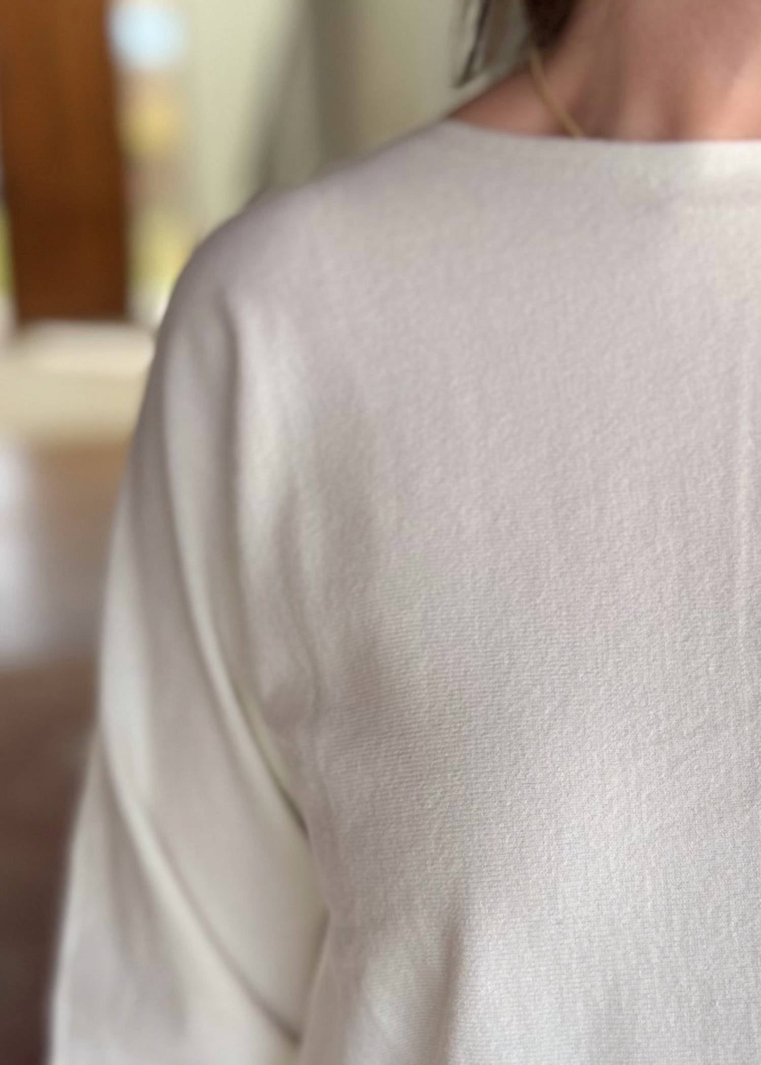 ee:some Whisper Long Sleeve Sweater in off white - women's sweater - view 5