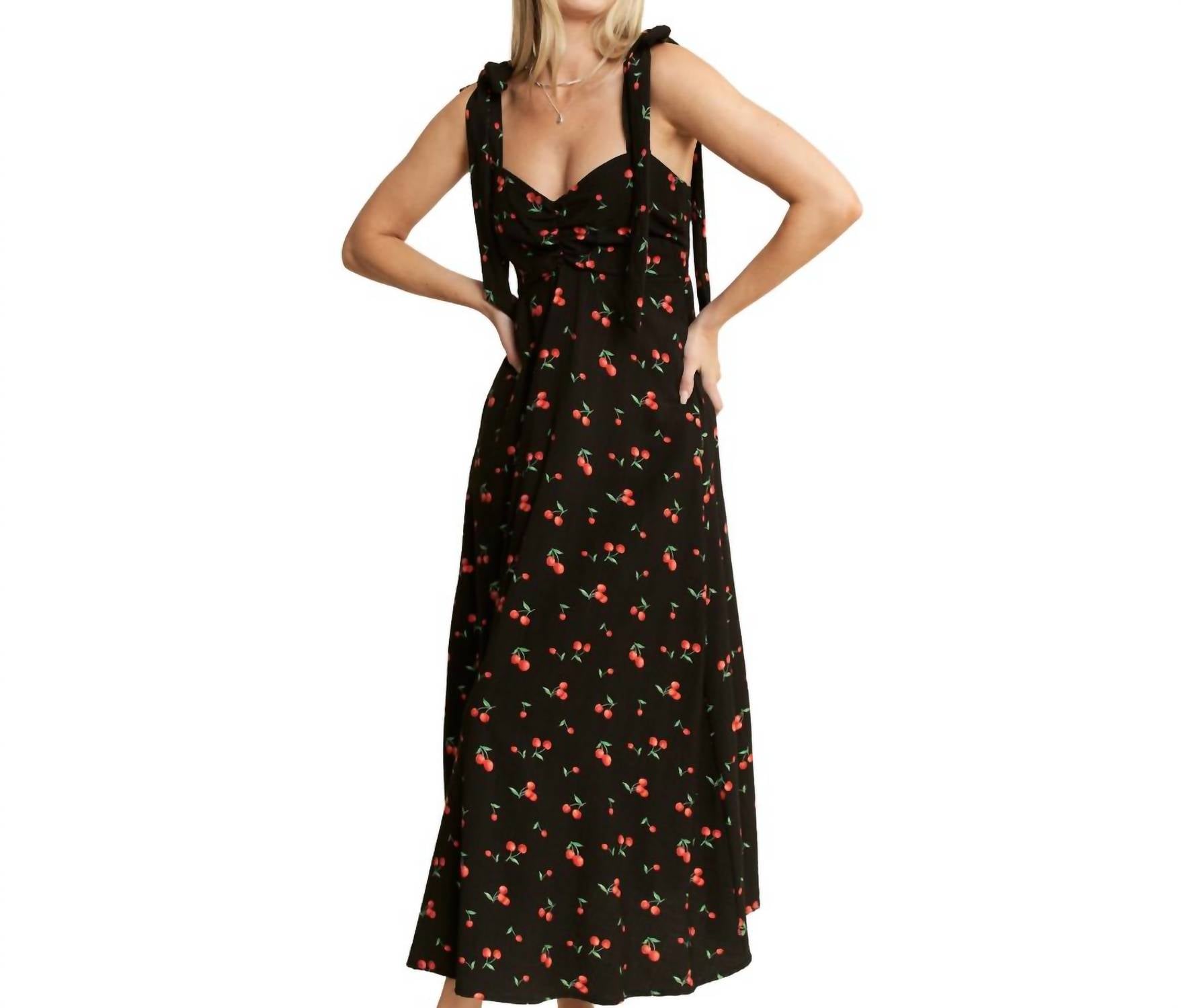 Jade By Jane - Cherry Midi Dress - Plus