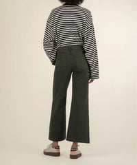 KUT FROM THE KLOTH Meg Wide Leg Jean in sherwood forest - women's jeans - detail view