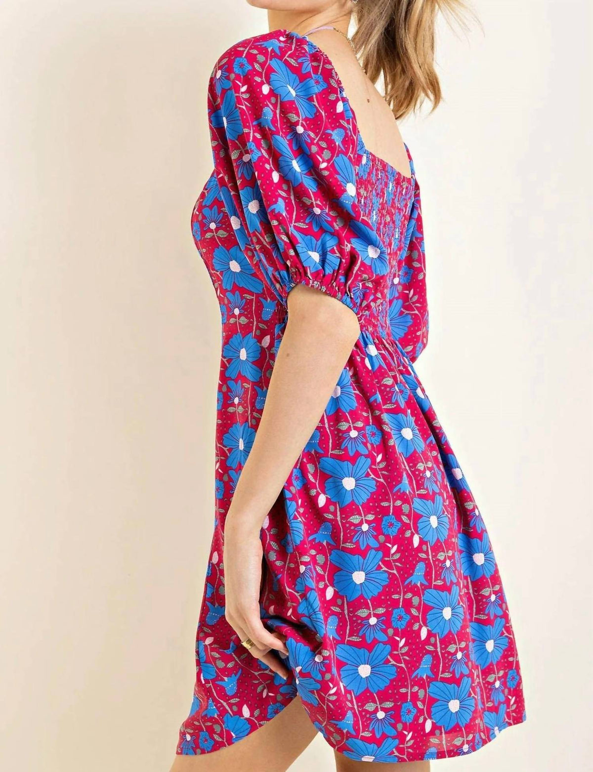 Kori - Puff Sleeve Smocked Dress