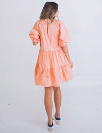 Karlie - Solid Bow Poplin Mini Dress