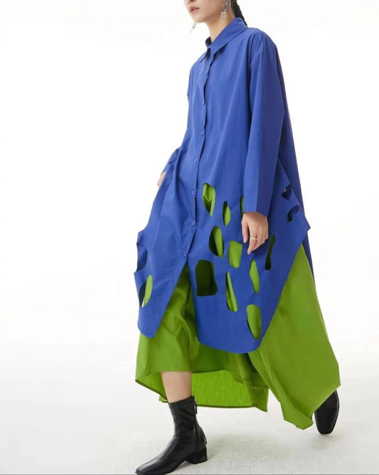 Vanite Couture - Women's Party Cutout Shirt