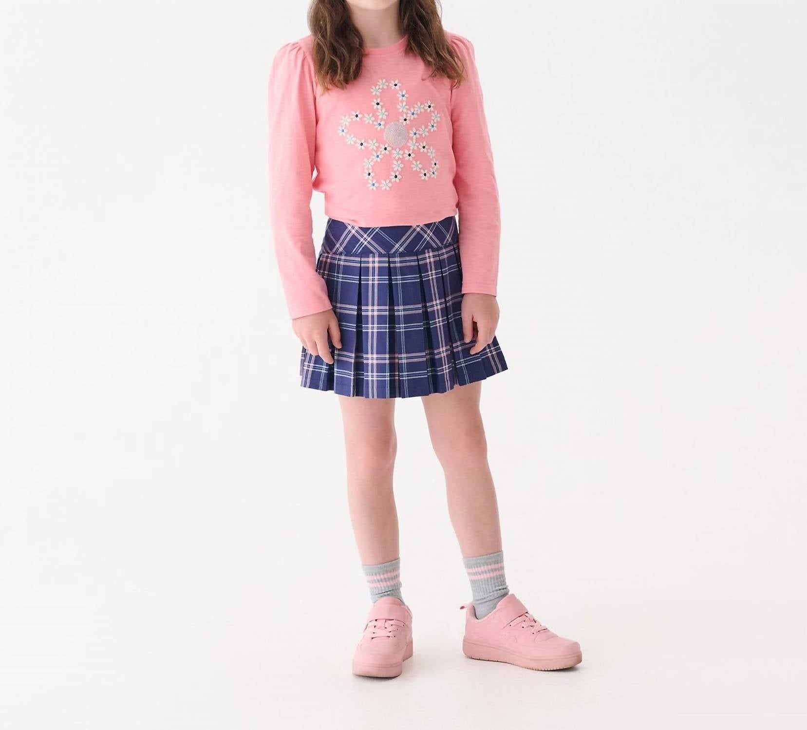 Hatley - Preppy Plaid Pleated Skirt
