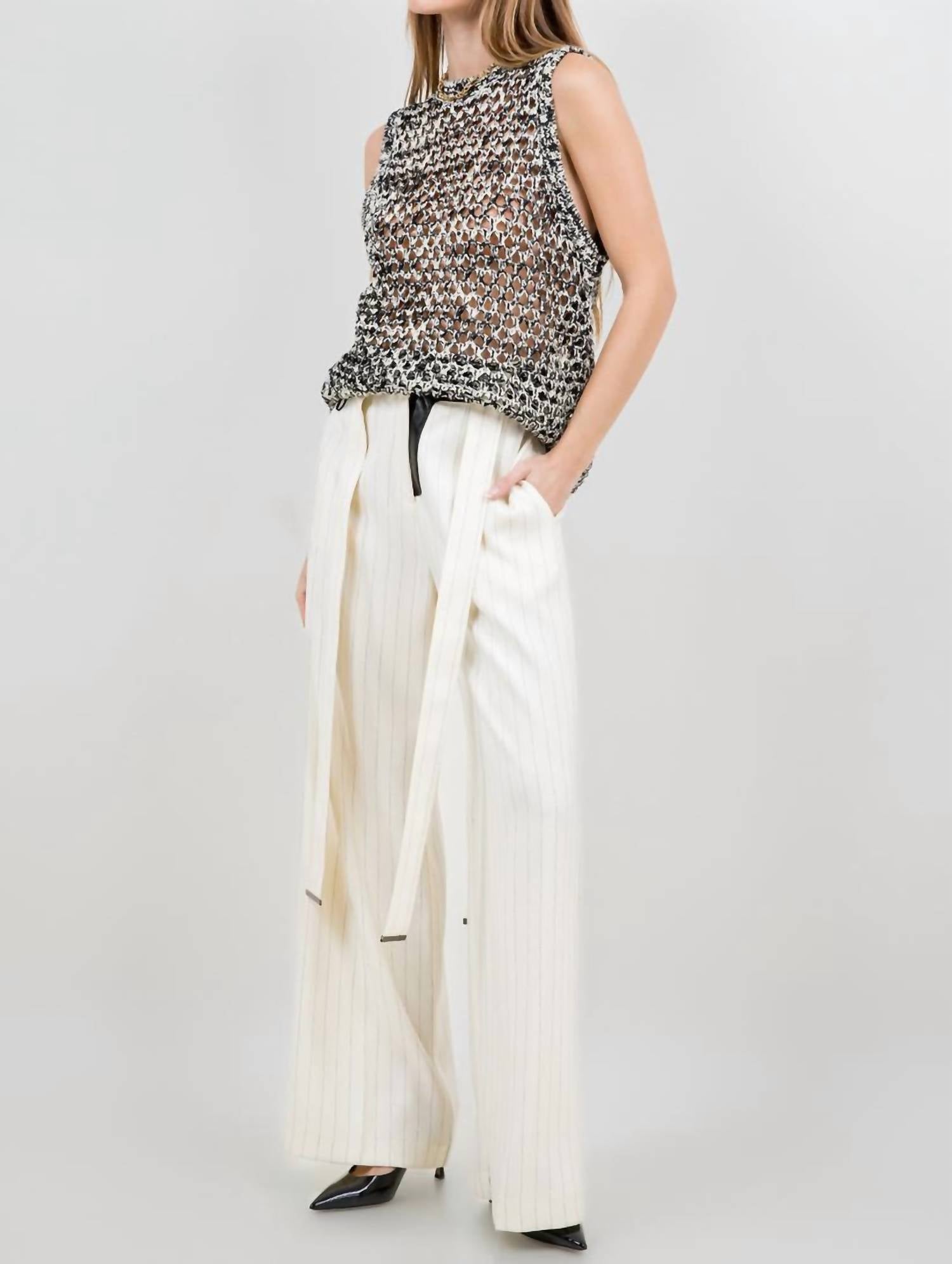 Whiteroom+Cactus - Two Tone Gradient Knitted Sweater Vest