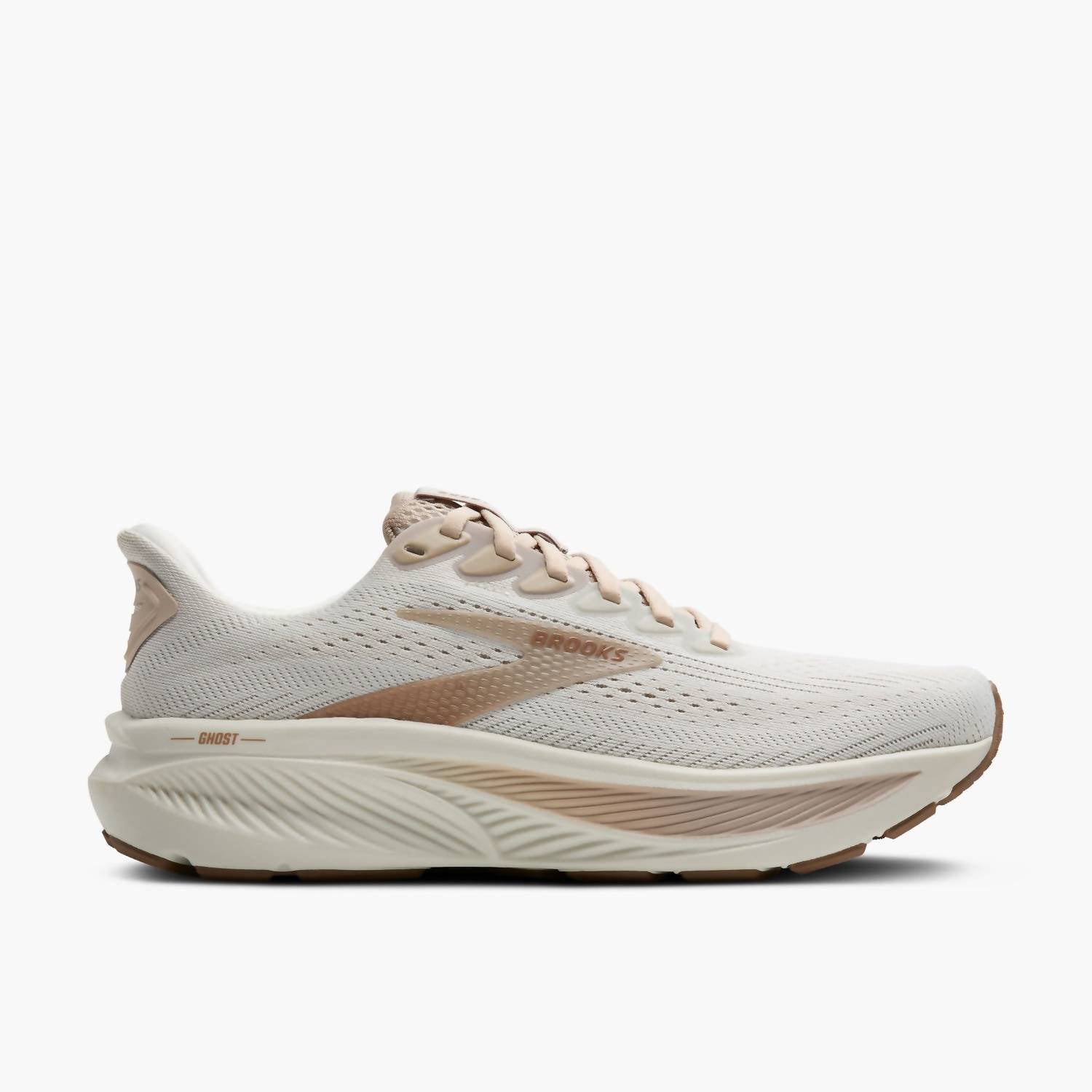 BROOKS Women's Ghost 17 Running Shoes in grey chateau grey portabella - women's shoe