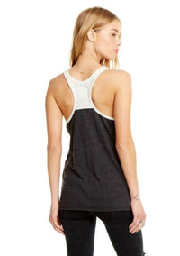 Chaser - Blocked Jersey Racerback With Pocket Tank Top