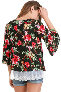 Umgee - Floral & Lace Tunic
