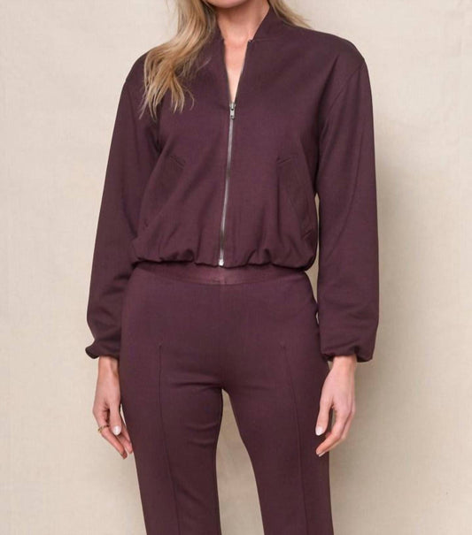 Stateside - Luxe Ponte Bomber Jacket