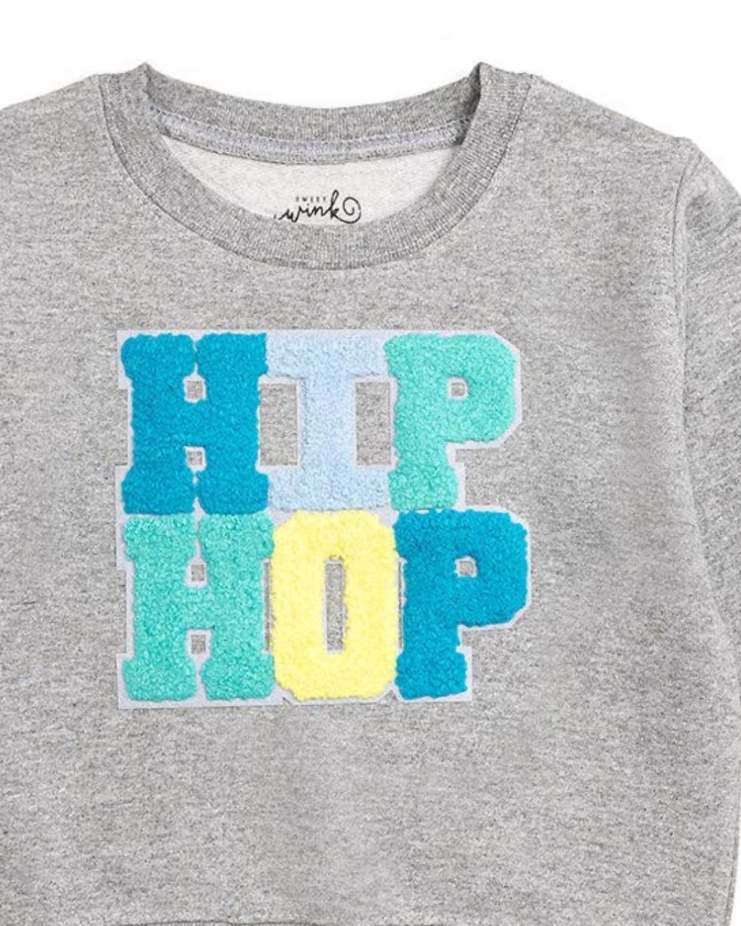 Sweet Wink - Kid's "hip Hop" Patch Sweatshirt