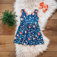 Twocan - Girls Boho Blooms Bow Back Dress