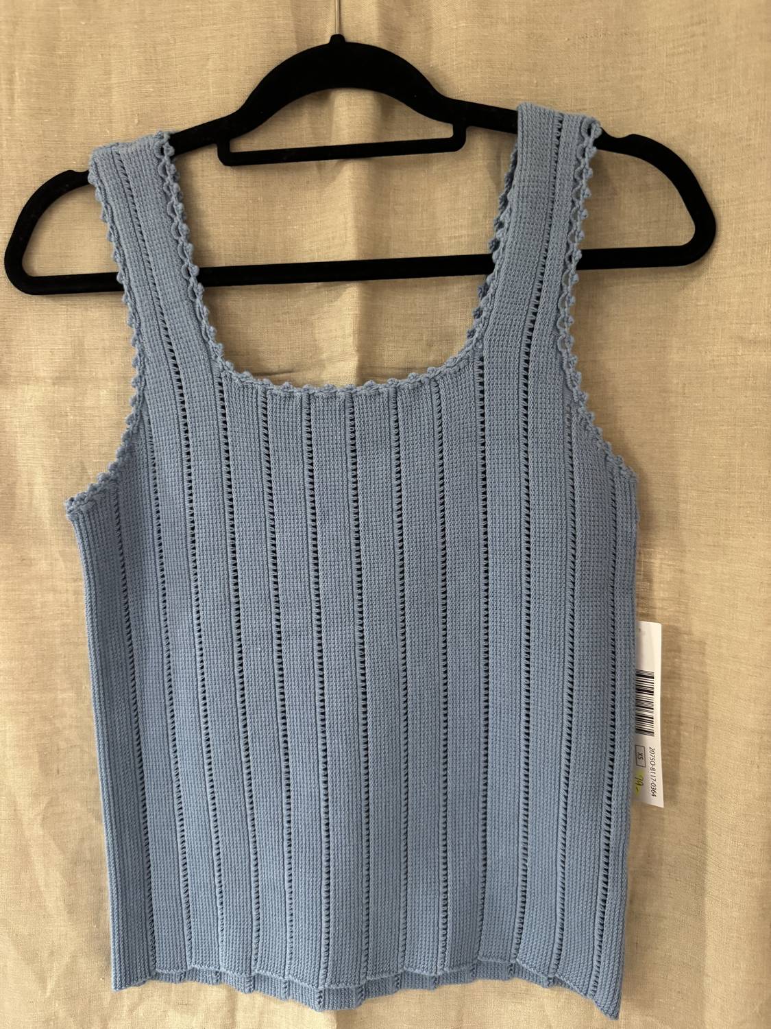 TRIBAL Knit Tank Top in scuba blue - women's tank top - view 5
