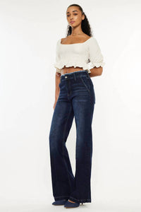 Kancan - High Rise Wide Flare Jeans