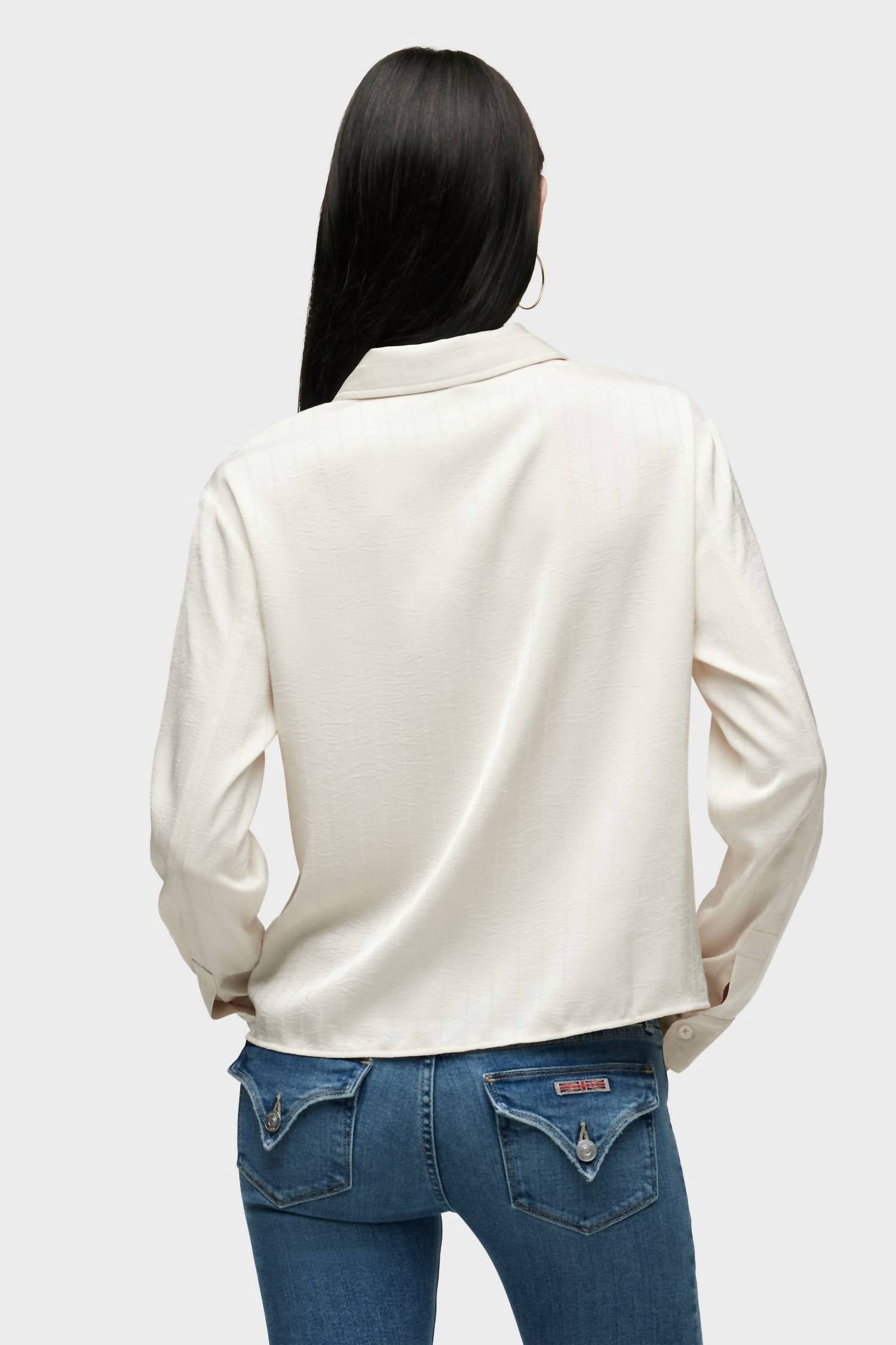 Hudson - Long Sleeve Knotted Button Down Shirt