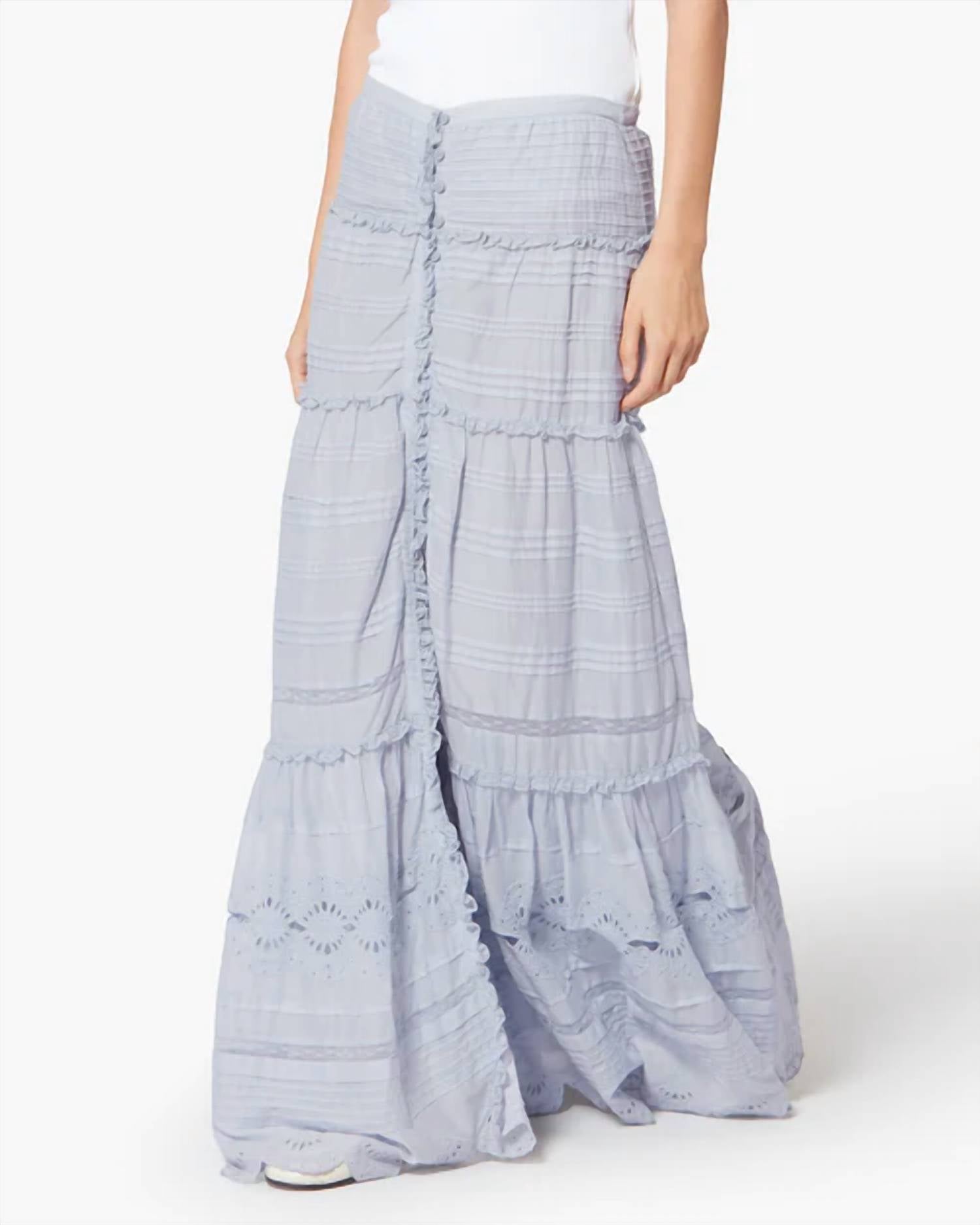 Isabel Marant - Paoline Frilly Floral Lace Skirt