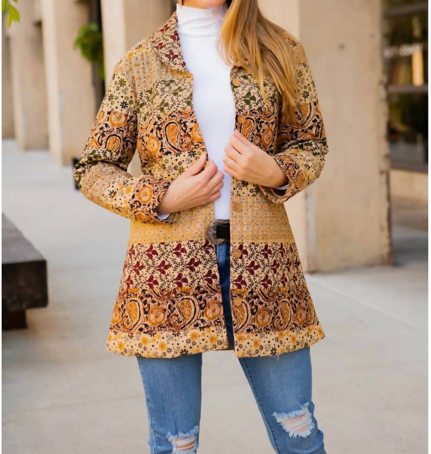Young Threads - Quilted Peacoat