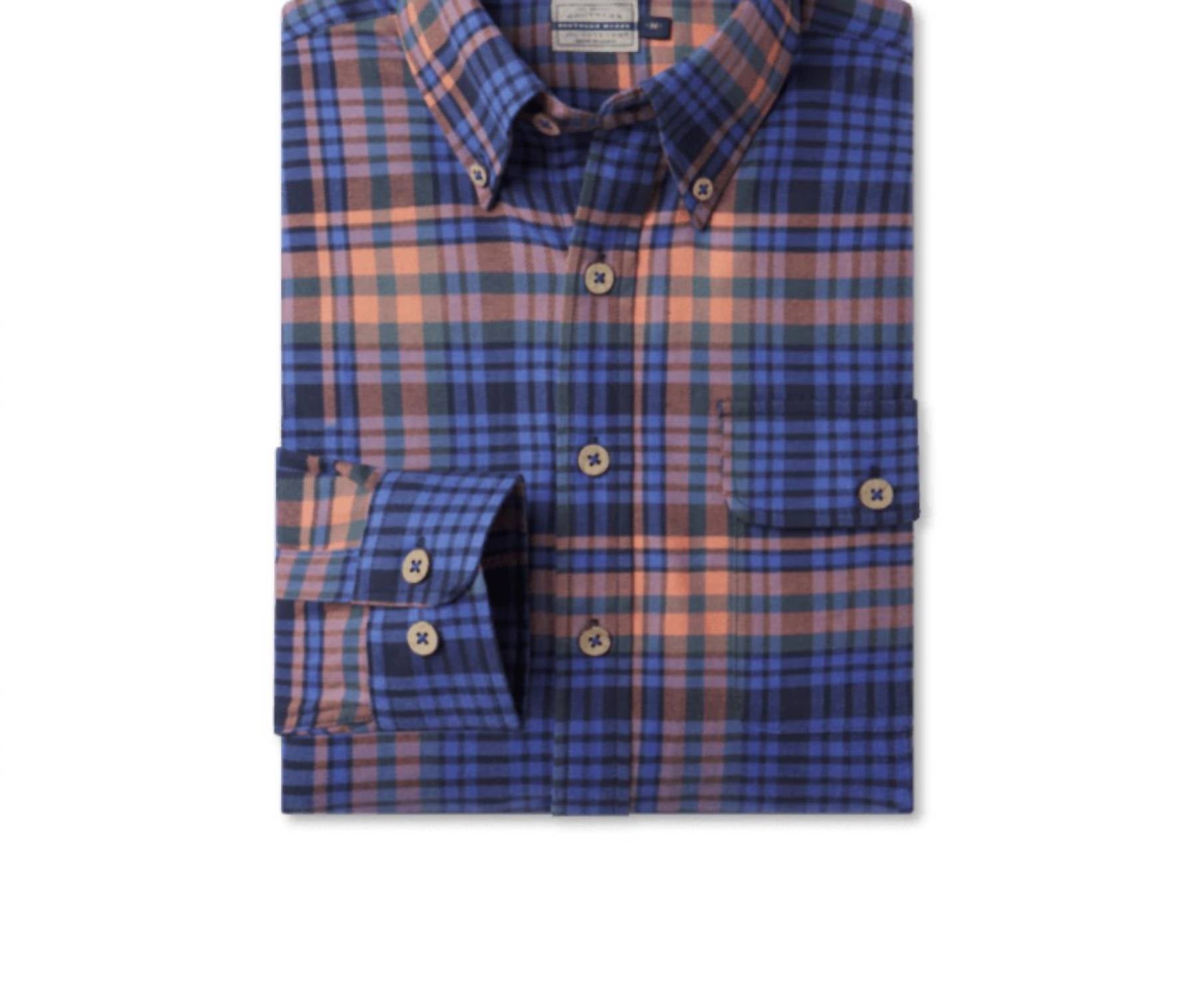 Southern Marsh - Men's Newhaven Plaid Flannel Button Down