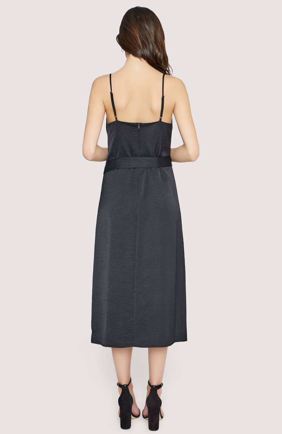 Lost + Wander - Chase The Night Cowl Midi Dress