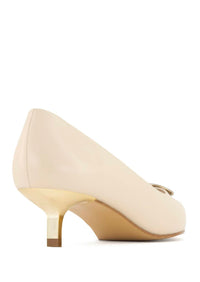 Andrea Women's Pointed Toe Pump in beige 1 - women's heels - detail view