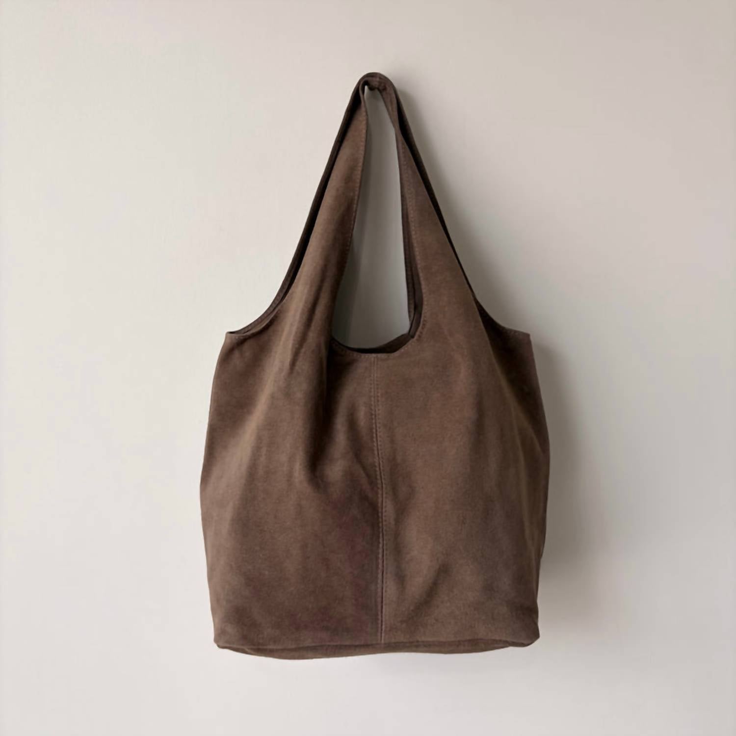 Italian'S Leather - Women's Giannina Suede Leather Tote Bag