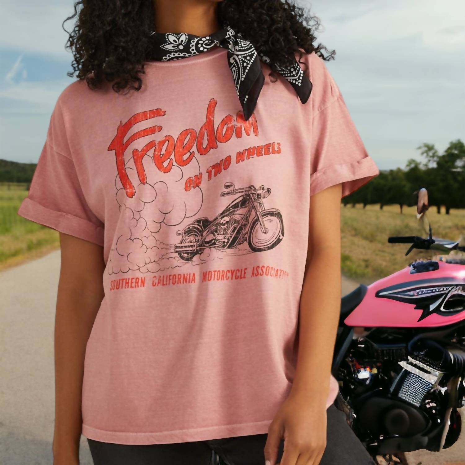 Freedom On Two Wheels Tee