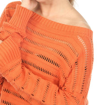 Planet By Lauren G. - Loomed Boatneck Sweater