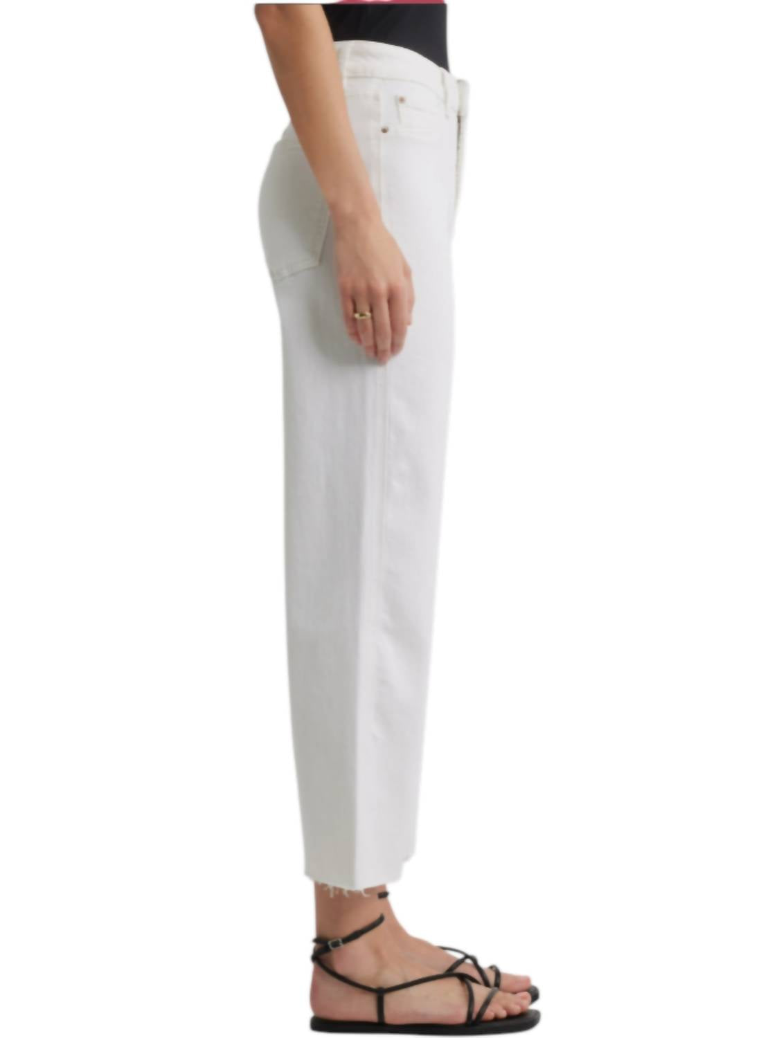 Warp + Weft - Icn Cropped Wide Leg Jeans