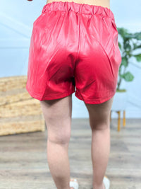 Jess Lea - New York Minute Faux Leather Shorts
