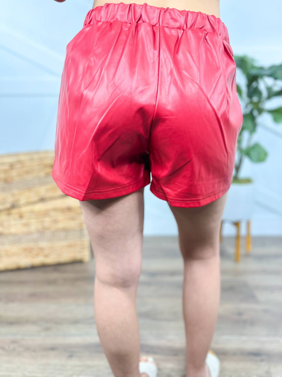 Jess Lea - New York Minute Faux Leather Shorts