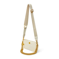 THINK ROYLN Women's Fame Bag in cream python - women's bag - alternate view