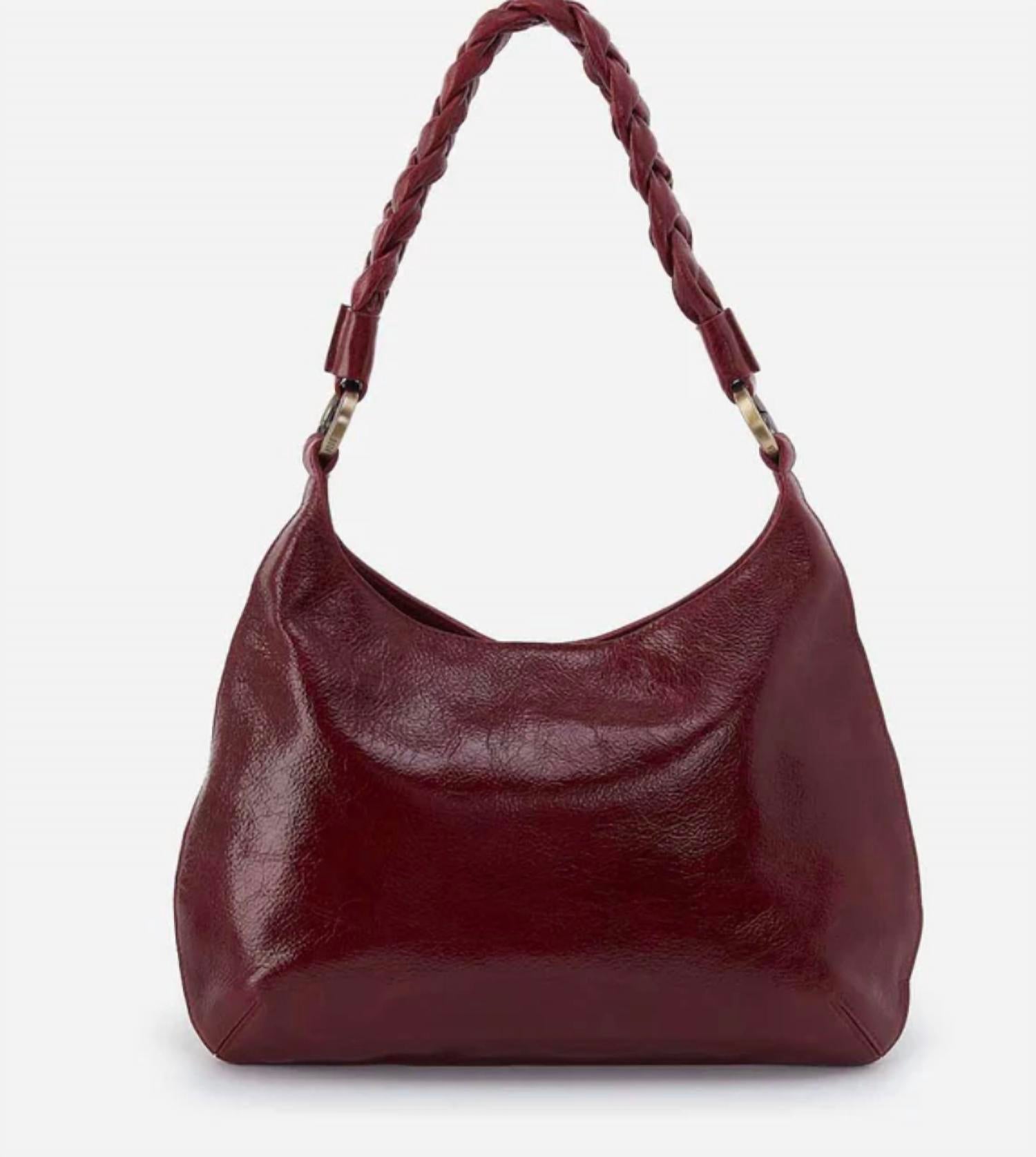 HOBO Madison shoulder bag in garnet gloss - women's bag