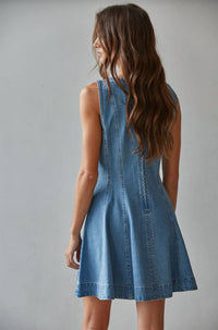 By Together - Women's Twiggy Denim Mini Dress