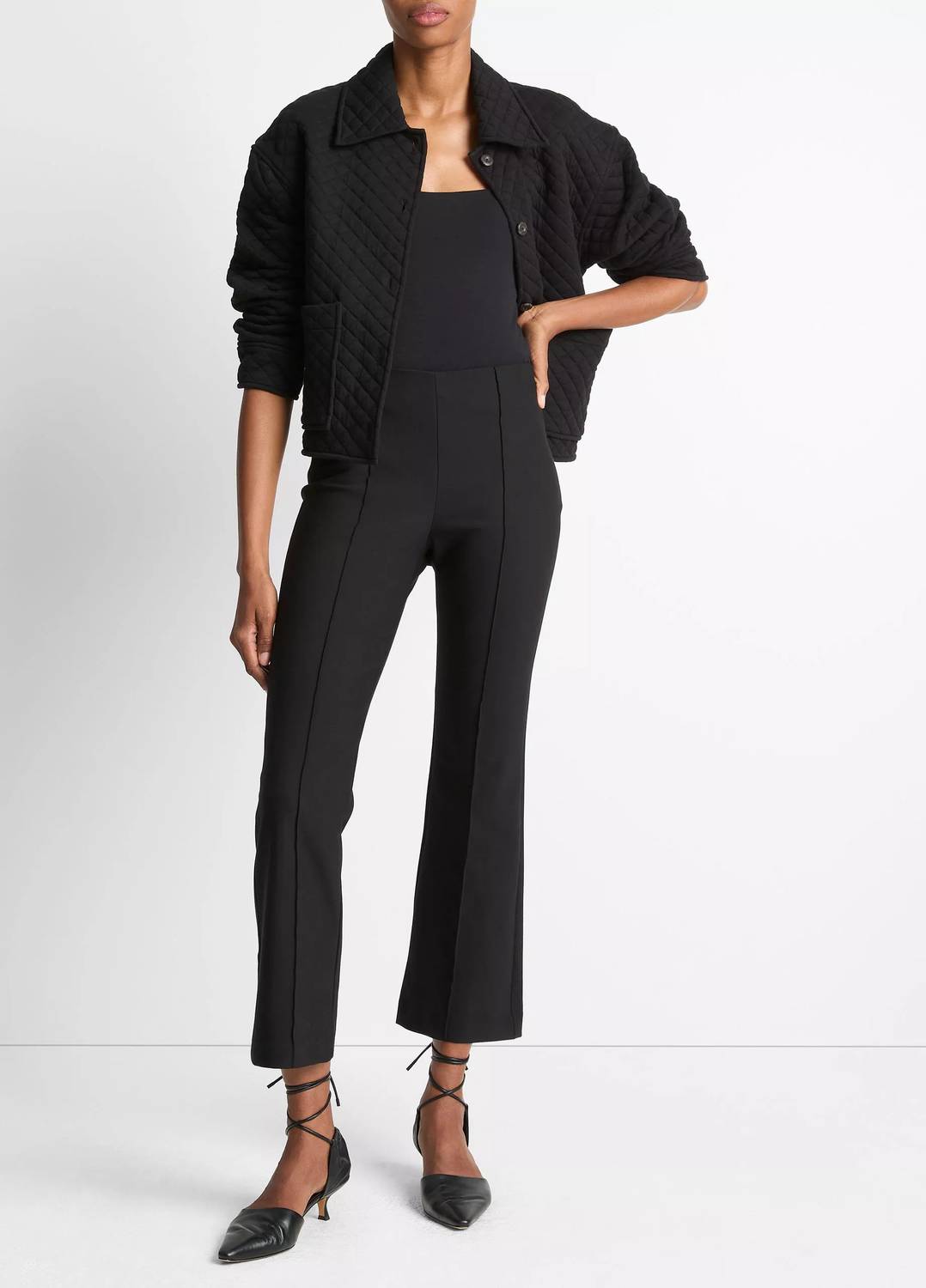 Vince - Quilted Collared Jacket
