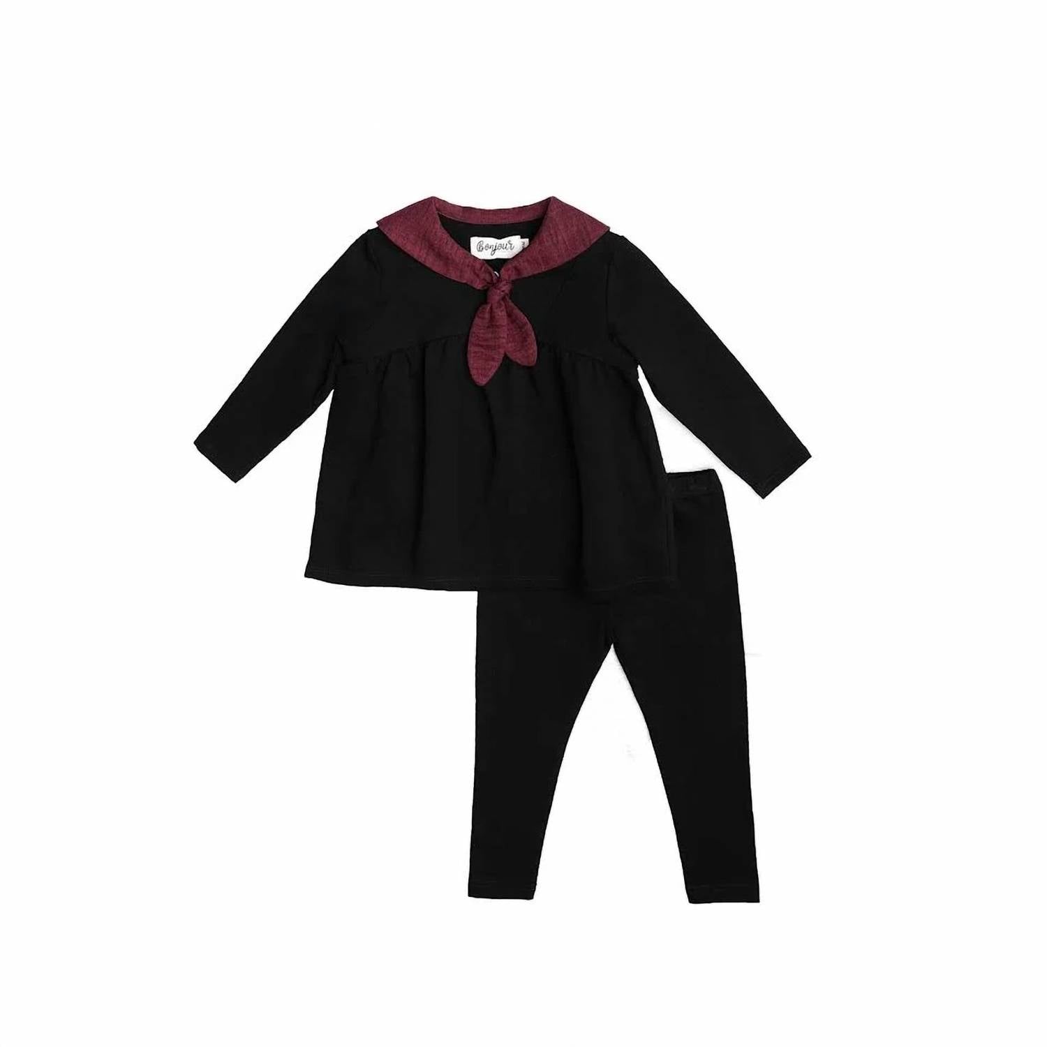 Bonjour - Girls Kerchief Tie 2 Piece Set