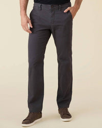 Flags & Anthem Calix Straight Leg Stretch Chinos Pant in charcoal - men's pants