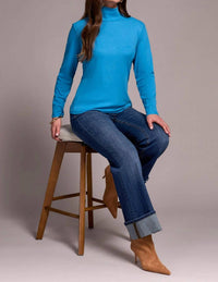 Tribal - Long Sleeve Turtle Neck Top