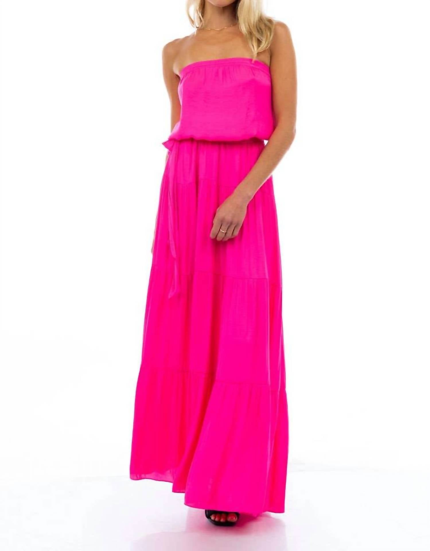 Naked Zebra - Maxi Tiered Tube Dress
