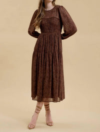 Blu Pepper - Tori Long Sleeve Floral Dress