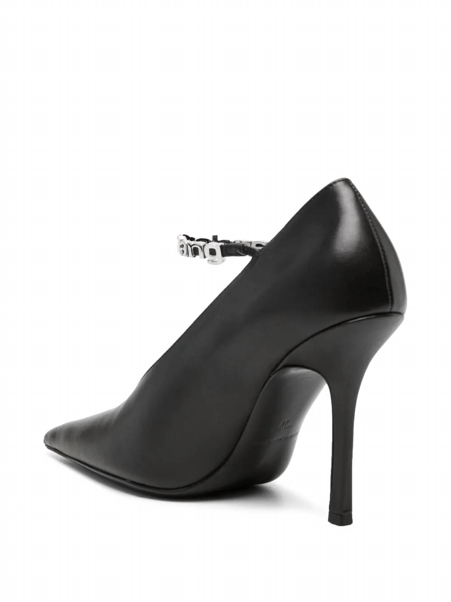 Alexander Wang - Women's Delphine 105mm Logo Lettering Pumps