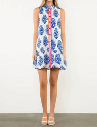 Thml - Sleeveless Collared Print Dress