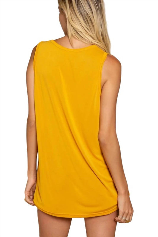 Pol - Peggy Aztec Print Pocket Tank Top