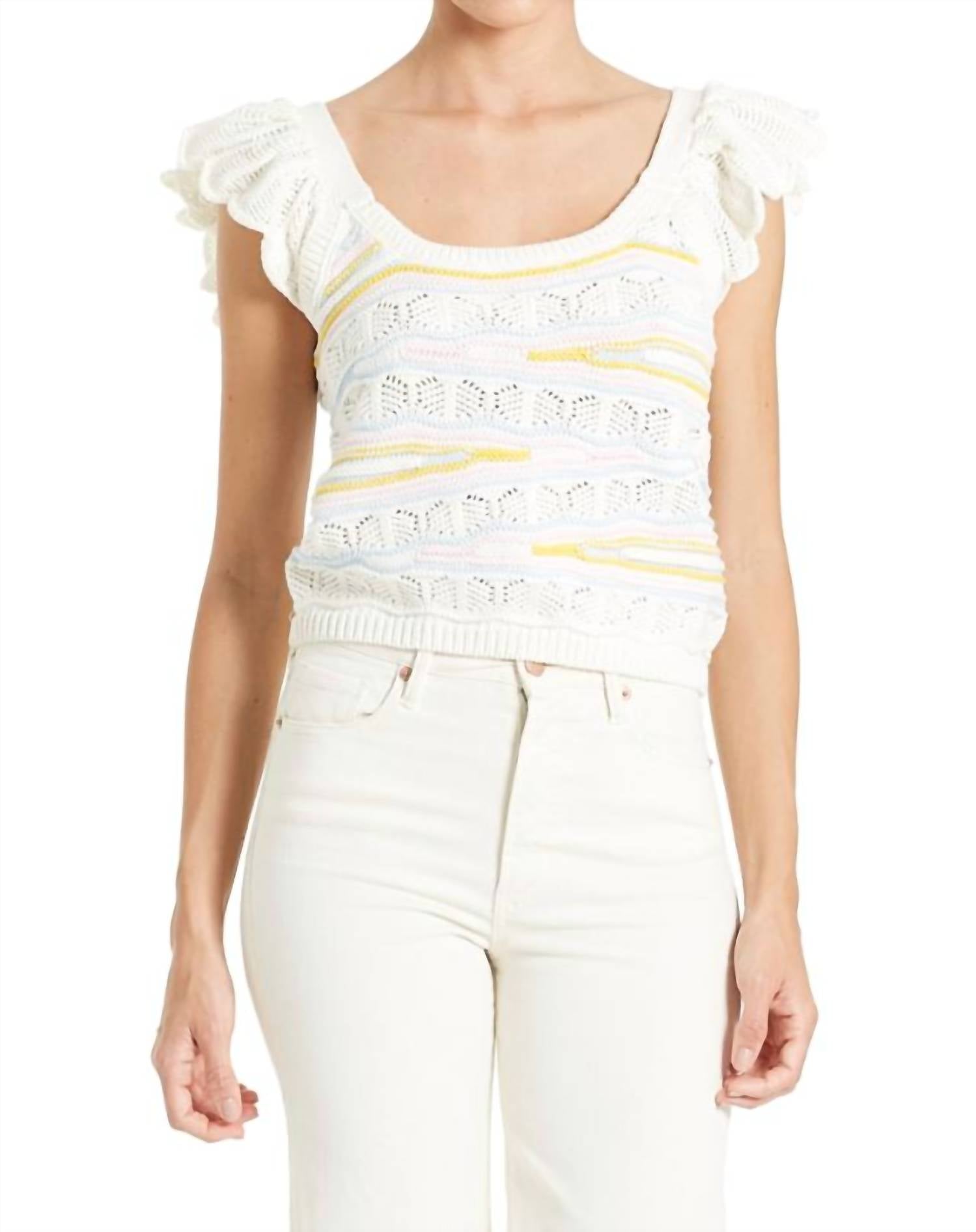 Another Love - Zoe Crochet Tank Sweater