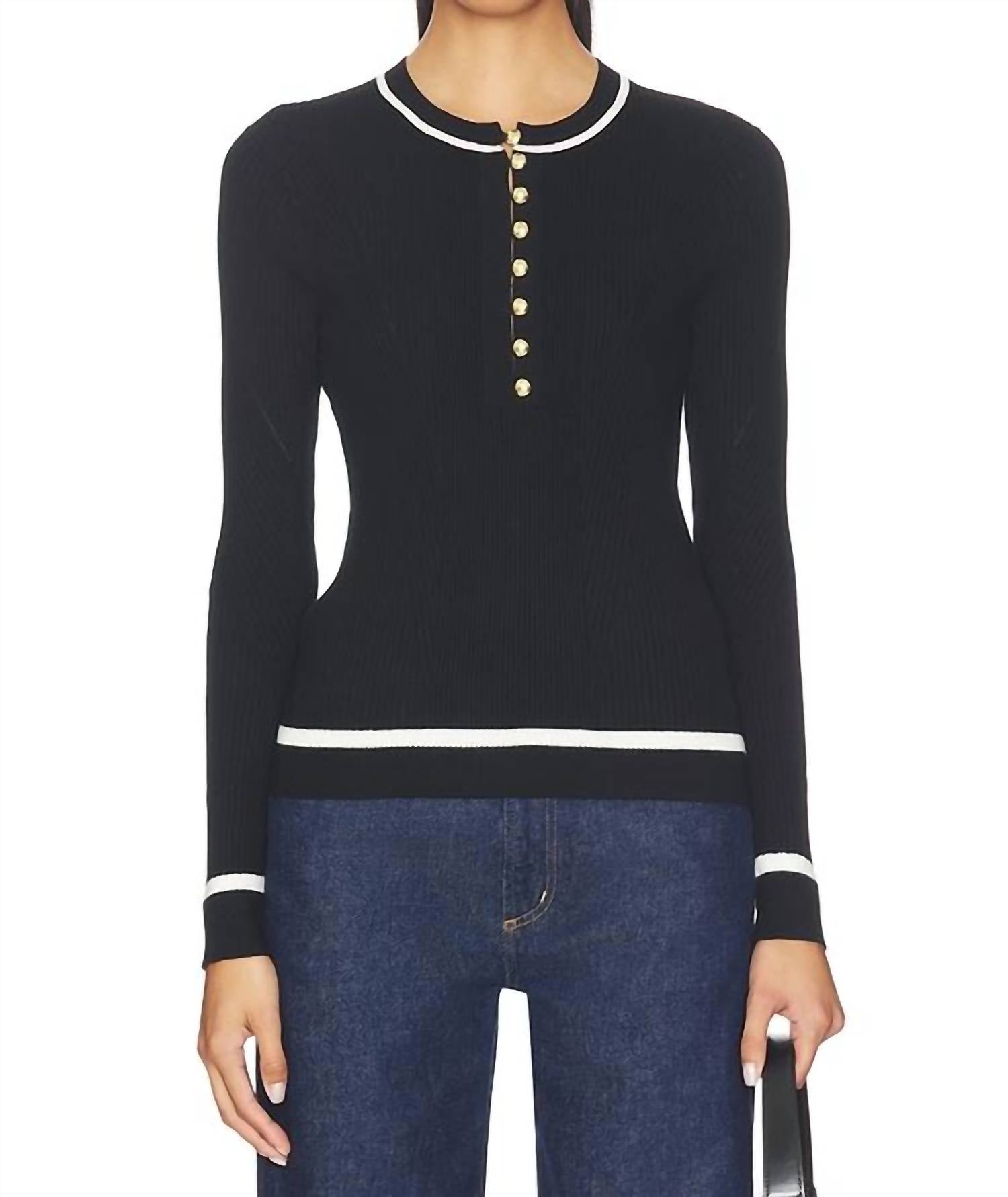 Rag & Bone - Kassy Rib Henley Top