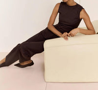 DL1961 - Women's Miro Twill Barrel Pant in brown blue stripe - women's pants - view 6