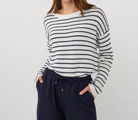 Esqualo - Striped Slub Sweater