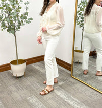 Sunday Edition - Embroidered Chiffon Blouse