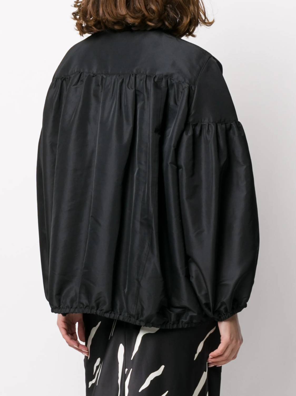 Valentino Logo Print Bomber Jacket in black - women's jacket - view 211